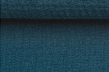 Musselin, Double Gauze, dunkelblau, 0,5 m
